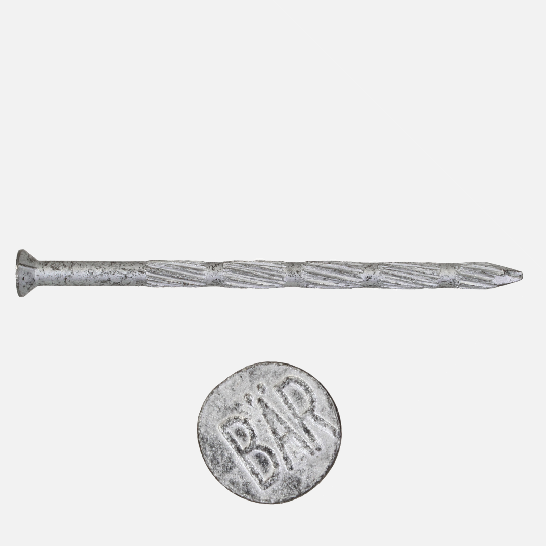 40 BÄR Stahlnägel 4,5x80 mm, gehärtet mit Tiefversenkkopf und Längsriffelung