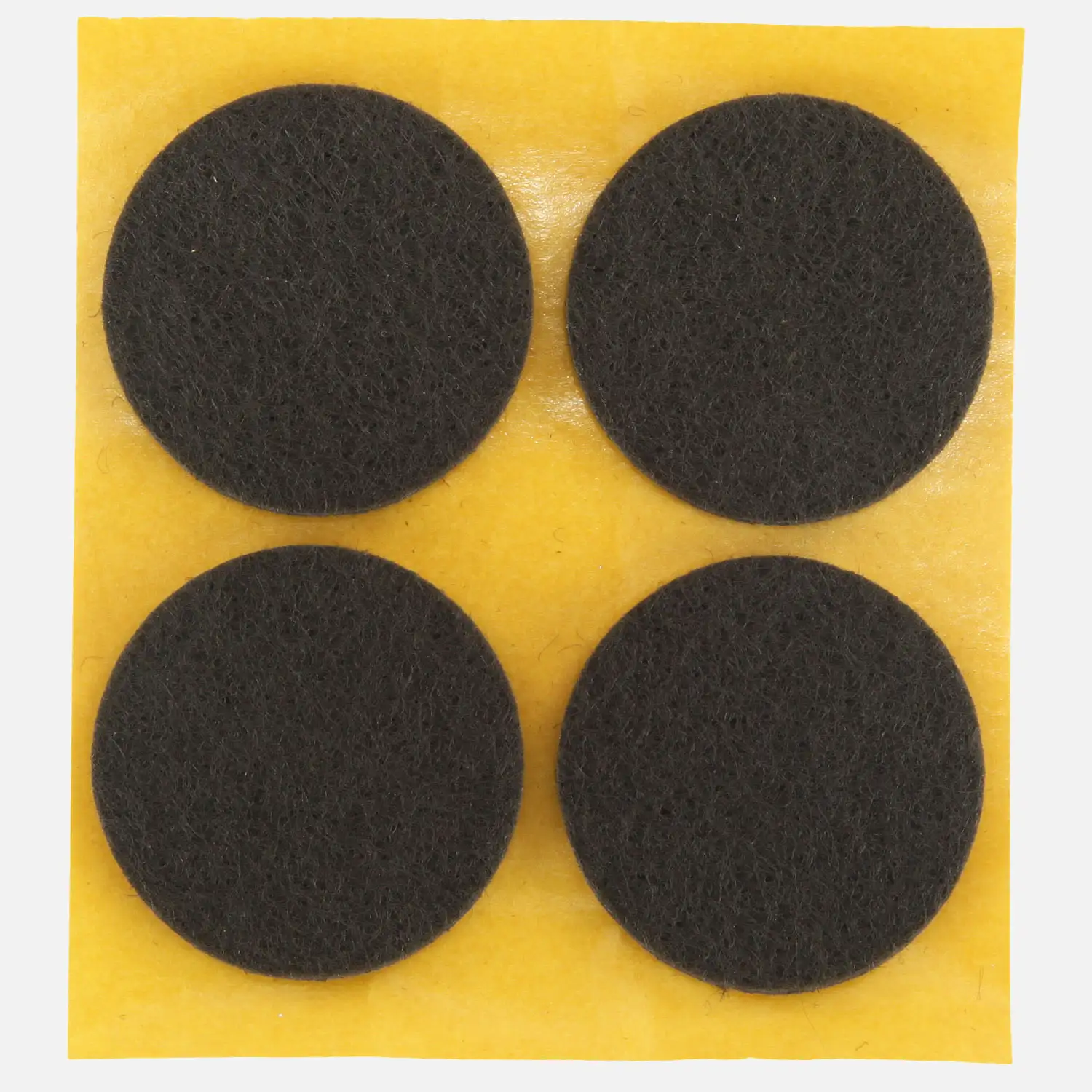 4 HSI Stuhlgleiter, Filz - selbstklebend - braun - 35mm
