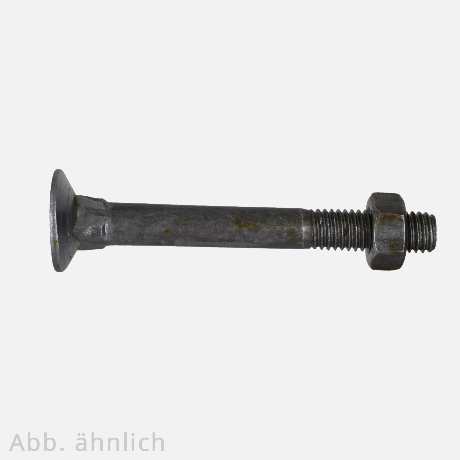 200 Senkschrauben M6x45 - DIN 605 - mit hohem Vierkantansatz + Mutter - blank