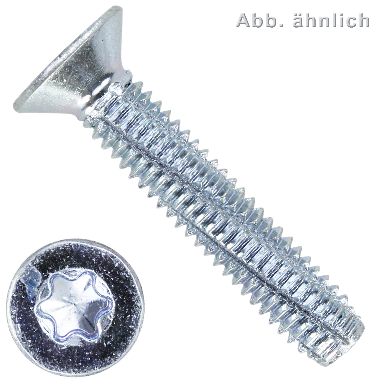 Senkkopf-Schneidschraube | DIN 7516 | Form DE | TX | verzinkt