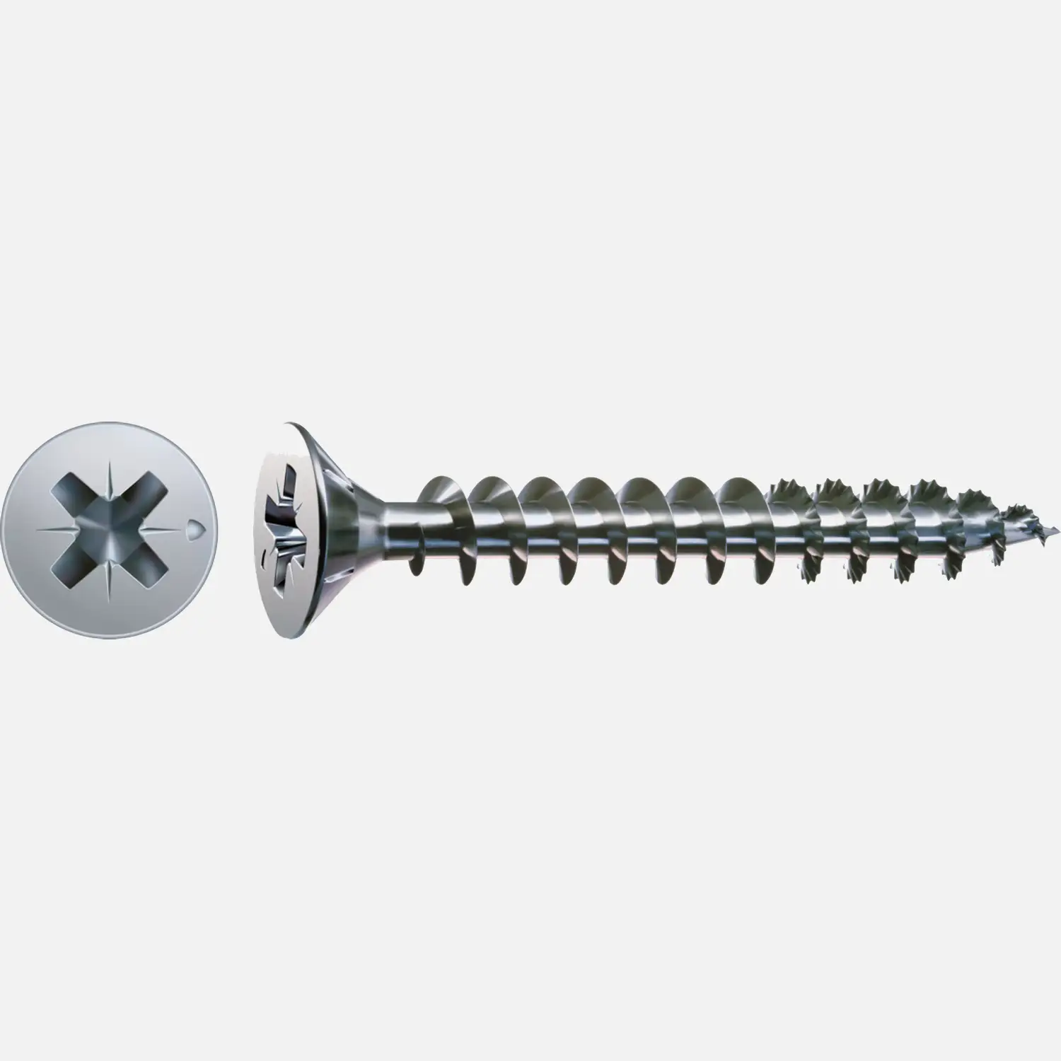 200 SPAX Universalschrauben 3x16 mm - verzinkt - PZ - Senkkopf