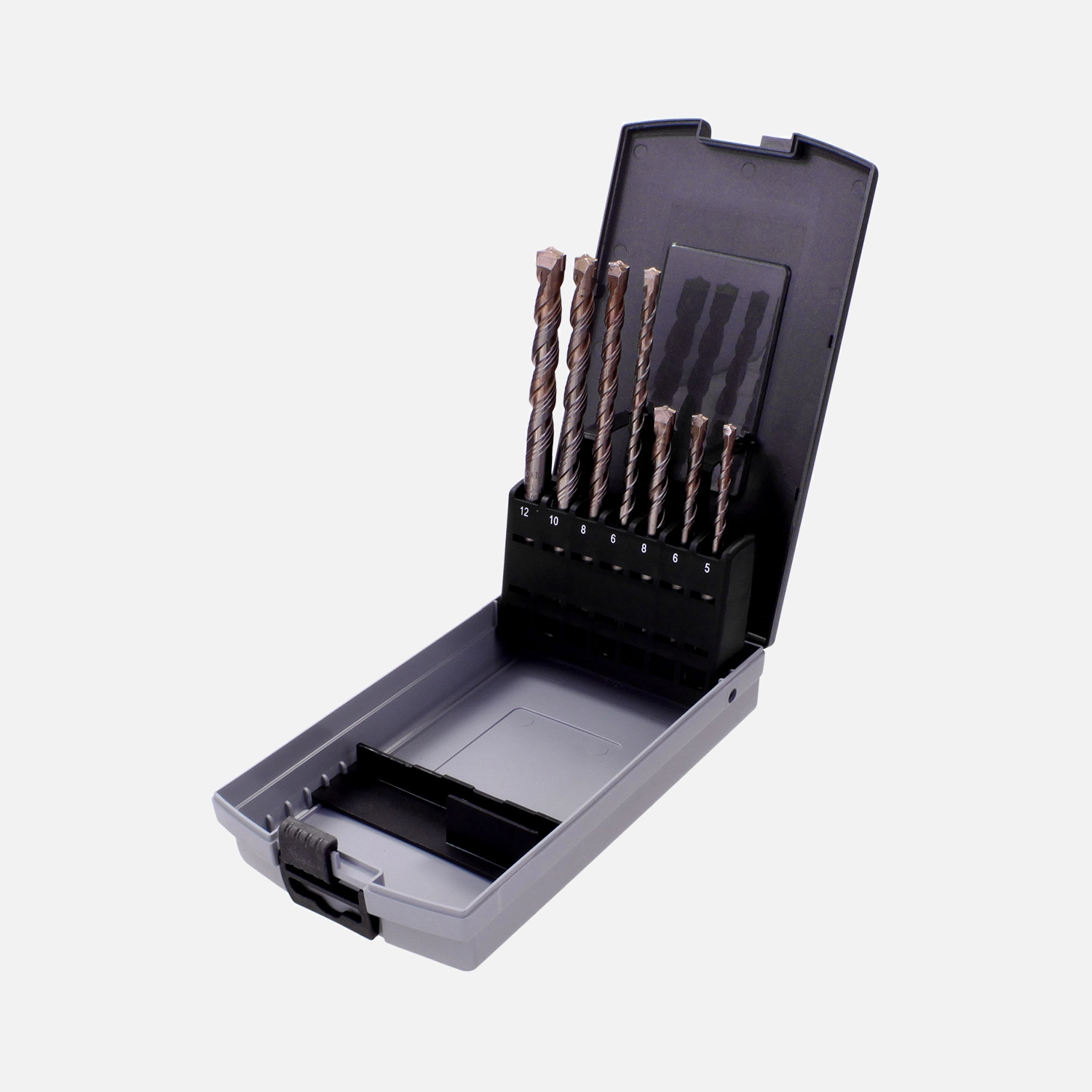 7 tlg Sortiment SDS-Plus KEIL MS5 TURBOKEIL Bohrer mit Zentrierspitze 5-12 mm