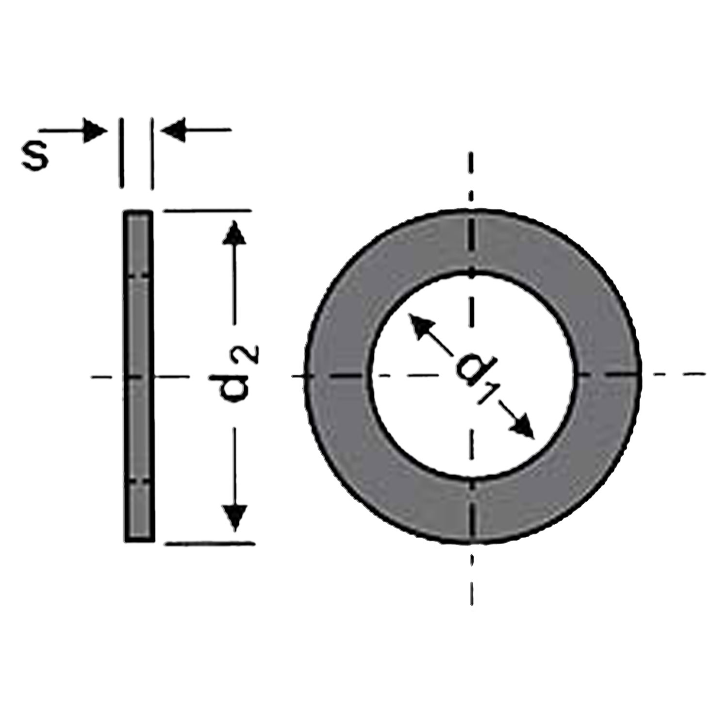 Unterlegscheibe 30mm Roh (X10)