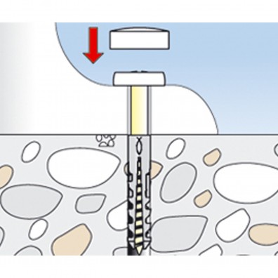 fischer Montageanleitung WC Befestigungsset Schritt 4